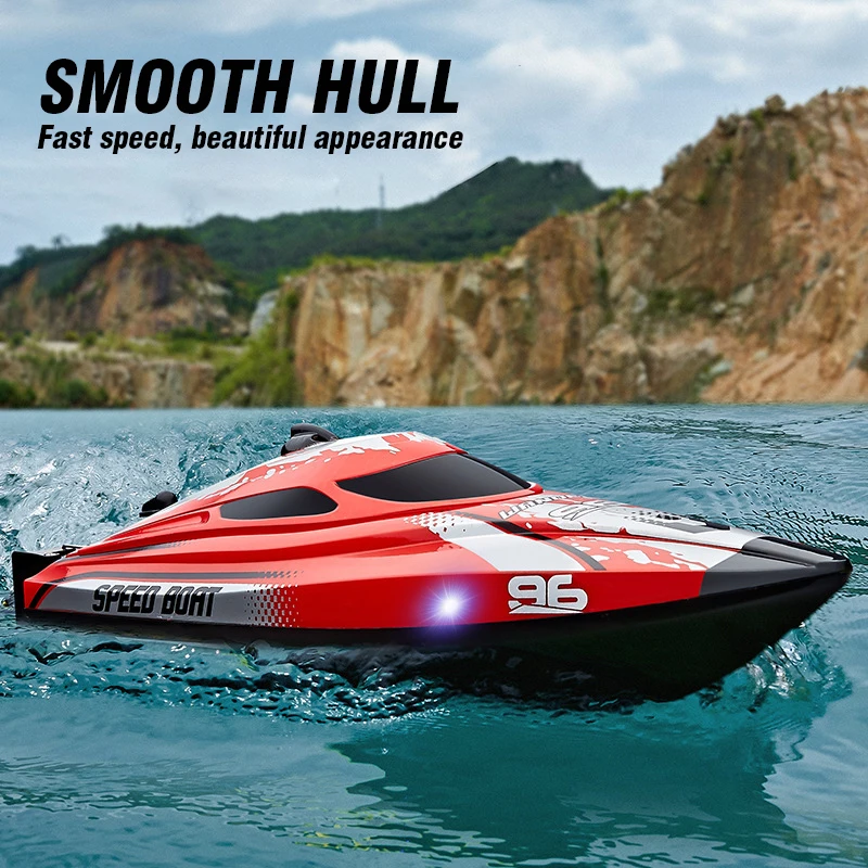 Bateau RC Télécommandé 2.4G - Jouet Bateau Rapide pour Enfants