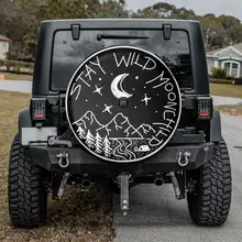 

Stay Wild Moon Child Spare Tire Cover Camper, Gift For Father, Camper Truck, Personalized Spare Tire Cover, Gift For Car Lover