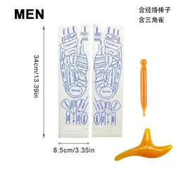 Revitalizing Acupressure Foot Massage Socks for Relaxation and Therapy (Men with tools AB)