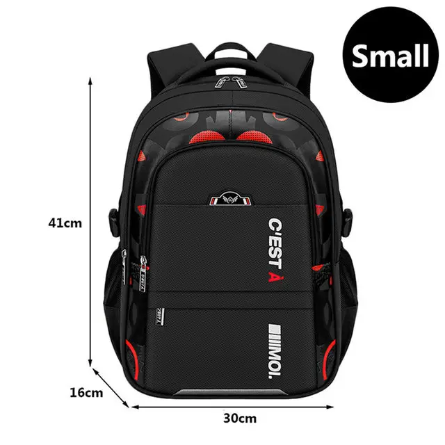 HANXIUCAO Kids Backpack For Boys Ages 6-12 - School Bookbag With Pencil Case & Keychain