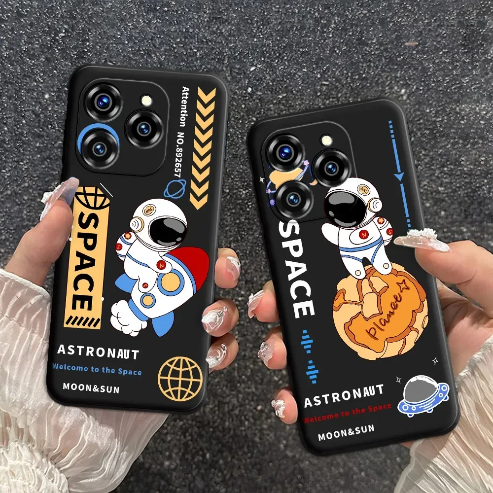 For Oukitel C50 C51 Case Happiness Cartoon Ice Cream Soft Silicone TPU Phone Case For Oukitel C 50 c51 Floral Back Cover Fundas 4