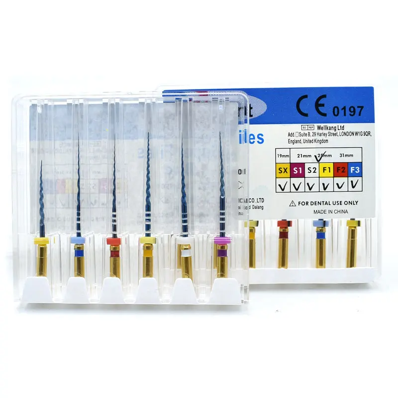 Dental Rotary Files Dental Rotary Super Files Blue Rotary Niti Heat Activation Endodontic Use for Root Canal endo rotary files dental pulp files