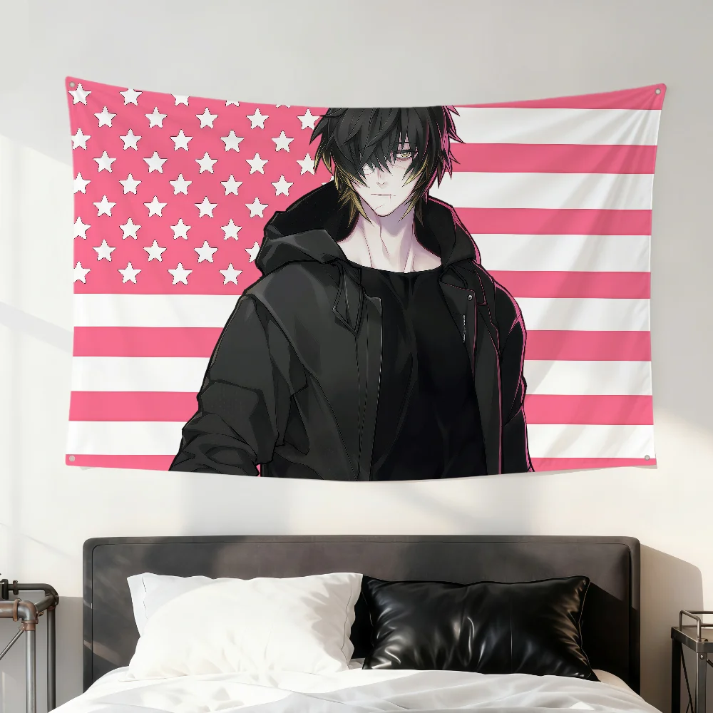 Spielkunst Manga Anime Slow Damage Towa Flagge für Zimmer, Wohnheim, Camping, Party, Picknick, Dekoration, Geschenk, Banner, Garage, Wandbehang – Detail 8