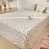 1 pc Cherry Bed Sheet for Spring High Quality Soft Fabric Sheets Flowers Flat Bed Sheet for Girls Kids Bedding (No Pillowcase) 3