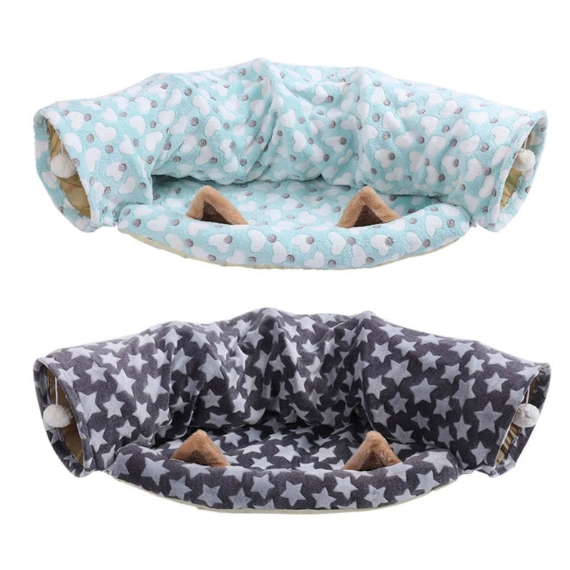 

Cat Star/Heart Tunnel Tube Collapsible Tunnels for Pet Hide-and-Seek Game