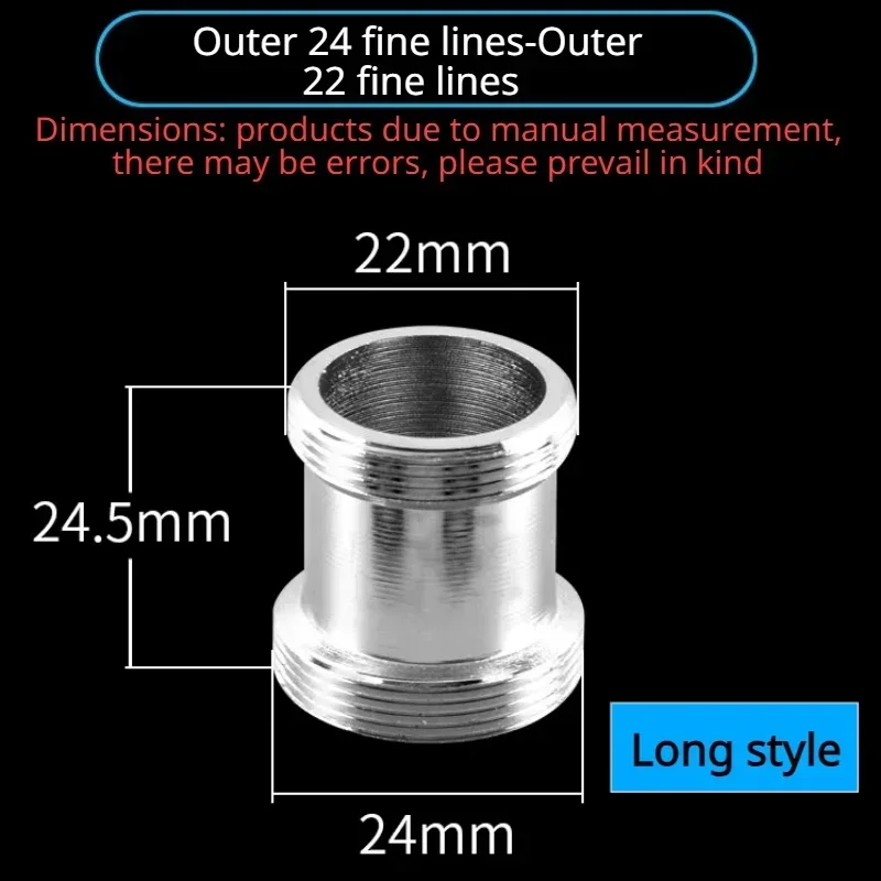 Faucet Adapter 22 Turn 16 18 20 22 24 26 28 30 32mm Internal and External Fine Tooth Faucet Conversion Thread Accessories faucet adapter