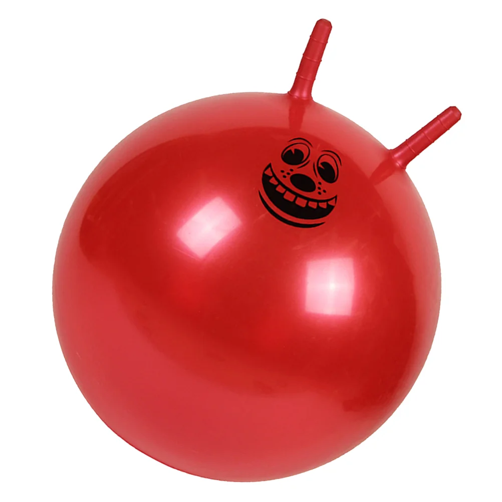 

Thickened Bouncing Ball Inflatable Exercise Ball Jumping Ball Bouncy Ball Handle Ball For Children (Random Color)