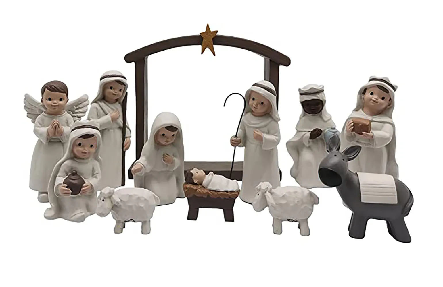 Natividade conjunto pequeno estatuetas para a cena da natividade Natividade conjunto pequeno estatuetas para a cena da natividade