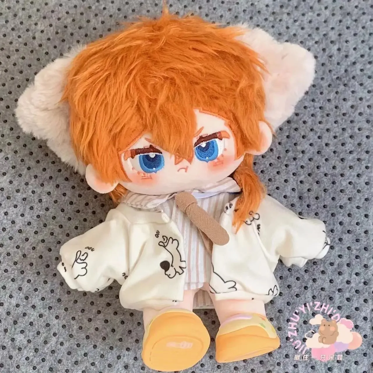 

Собака накахара чууя 20 см Косплей плюшевая кукла хлопковое тело Косплей Одежда куклы плюшевая подушка Рождественский подарок