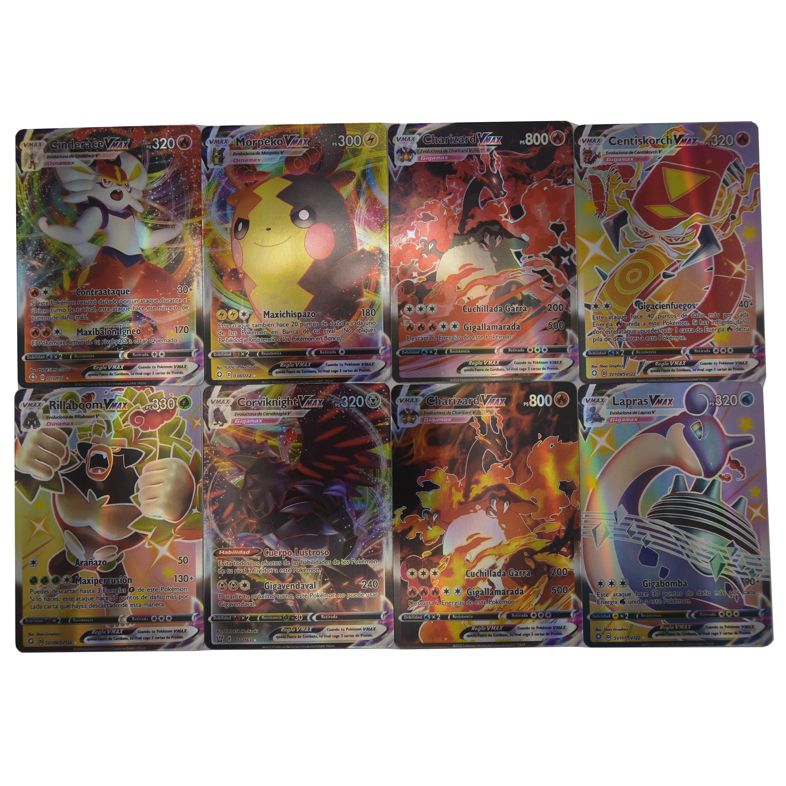 Pokemon Español Cards Shining Game 88Pcs Vmax 11Pcs Energia 1Pcs Lylia  Battle Rainbow Carta Spanish Pokémon Trading Children Toy| | - AliExpress