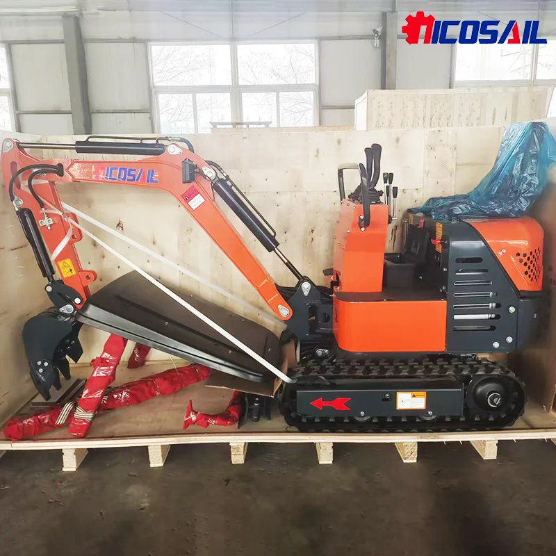 Kostenloser Versand China Günstiger Mini-Bagger 1,2 Tonnen OKW12C Mini-Bagger zum Verkauf mit Rabattpreis