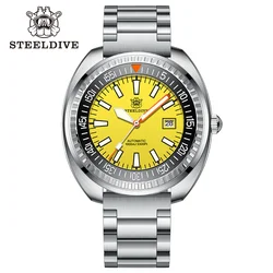 STEELDIVE SD1983 Luxury Dive Watch NH35 Automatic Mechanical Sapphire Crystal 100Bar Waterproof Swiss Super Luminous Wristwatch