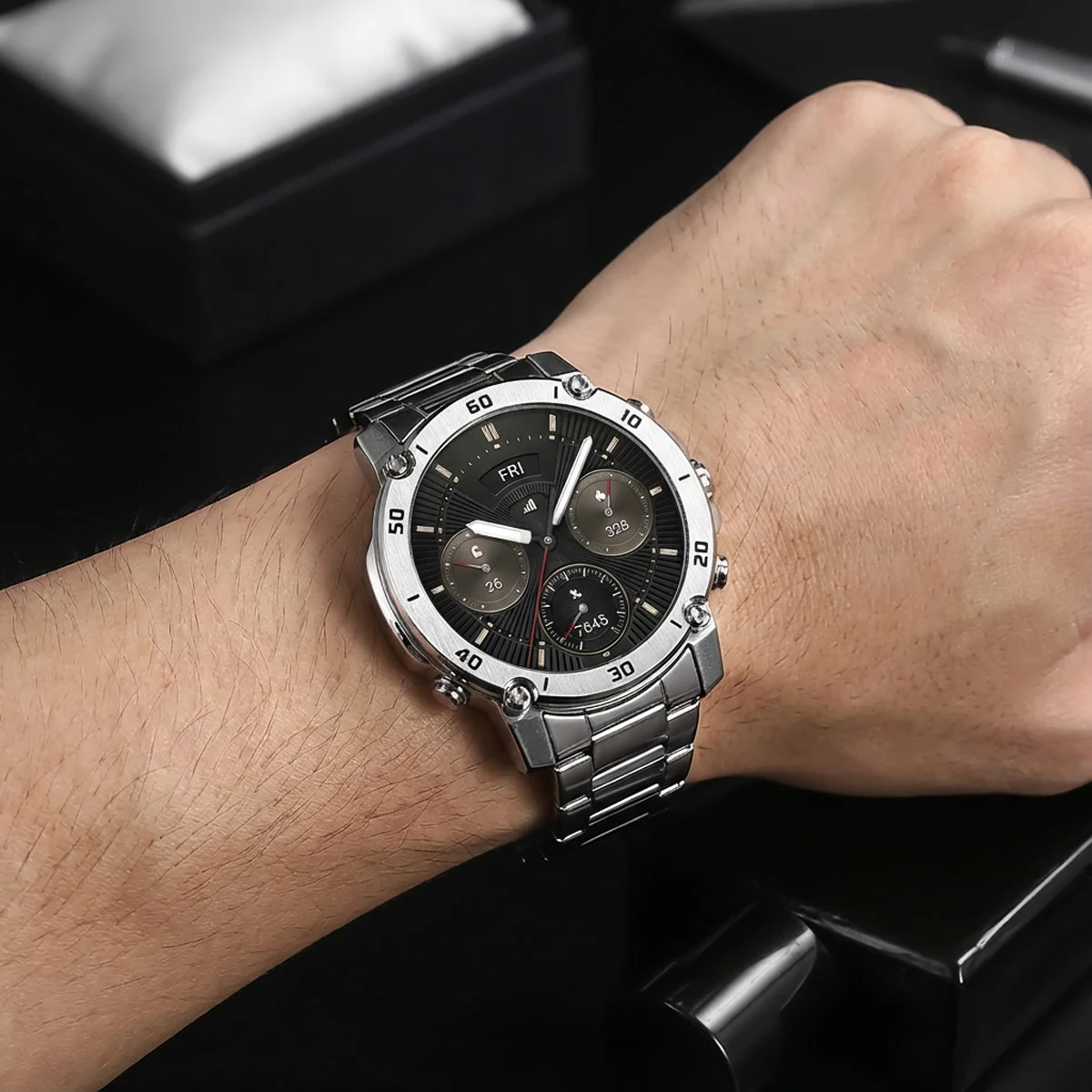 Luminous Watch Hands - Black/Silver/Orange Replacement Parts