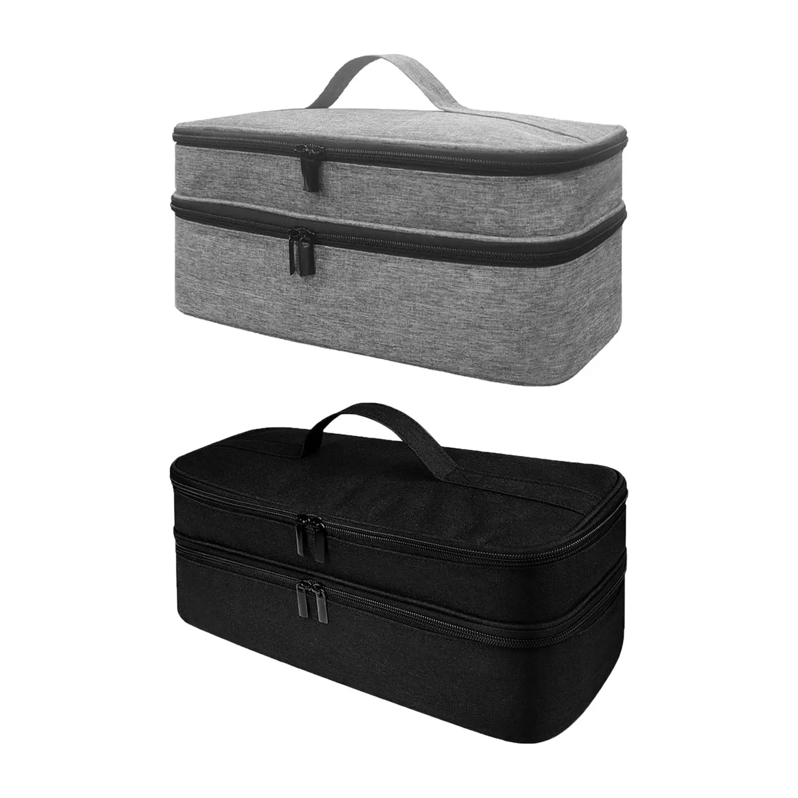 

Double Layer Carrying Case Water Resistant Organizer Comestic Bag for Hair Tools Wife Female Friends Hair Styler Attachments Mum
