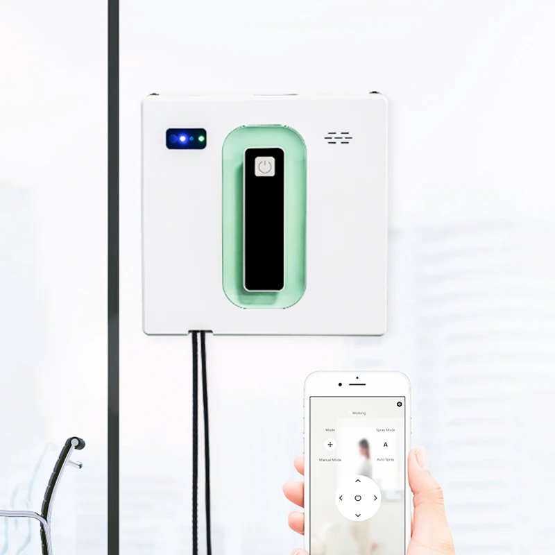 Robotic Window Cleaner Water Spray Tuya APP Remote Control  Electric Window Washer Robot For Cleaning Glasses Tile Wall Home 3