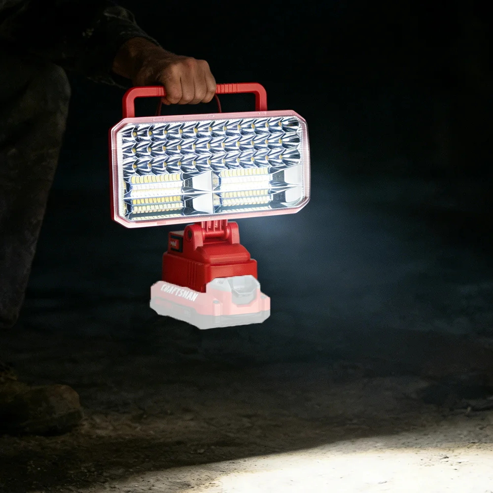 High-Lumen Cordless LED Work Floodlight with USB & Type-C Ports