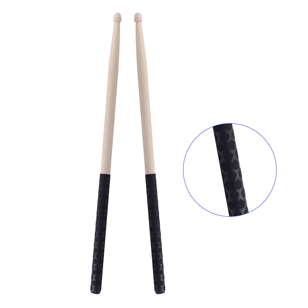 

1Pair Professional Drum Stick 5A Maple Sweat Absorbed Drumstick Grip Multi Colors Anti Slip Drum Sticks Beginners Accessories