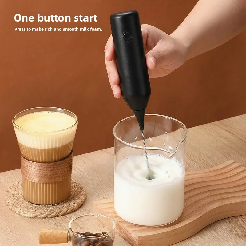 Battery powered milk frother, milk frother, AA size electric coffee mixer, egg beater, kitchen cream mixer, blender 2