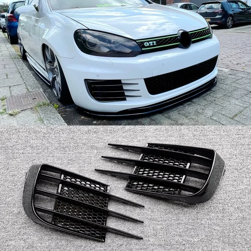 폭스바겐 VW 악세사리 골프 6 MK6 GTI GTD 2008 2009 2010 2011 2012용 프론트 범퍼 그릴 안개등 프레임 커버