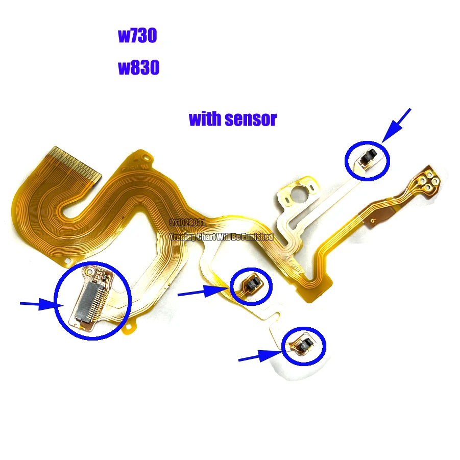 렌즈 후면 메인 W830 플렉스 케이블,  DSC-W730 DSC-W830 W730 WX60 WX80 디지털 카메라 수리 부품, 센서 및 소켓 포함, 신제품