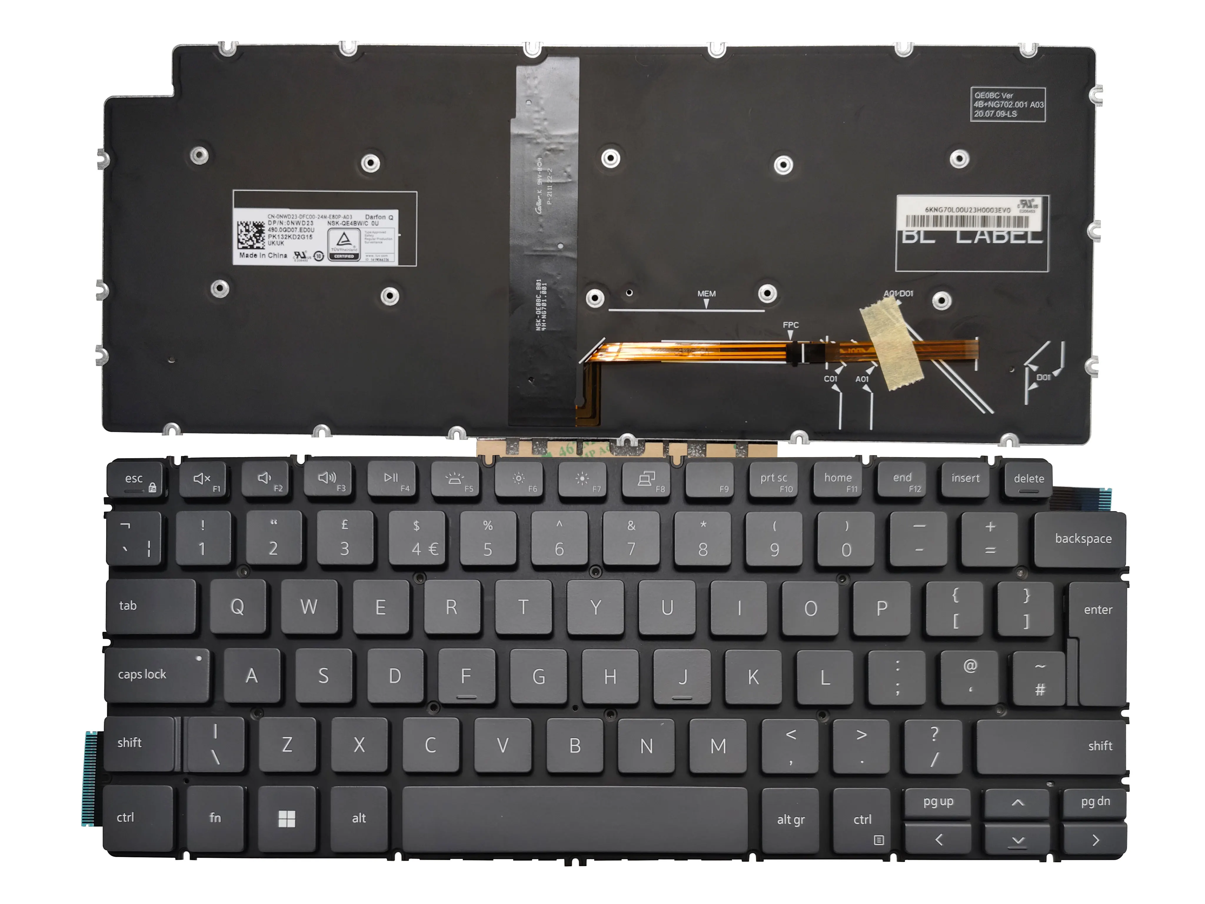 black UK backlit