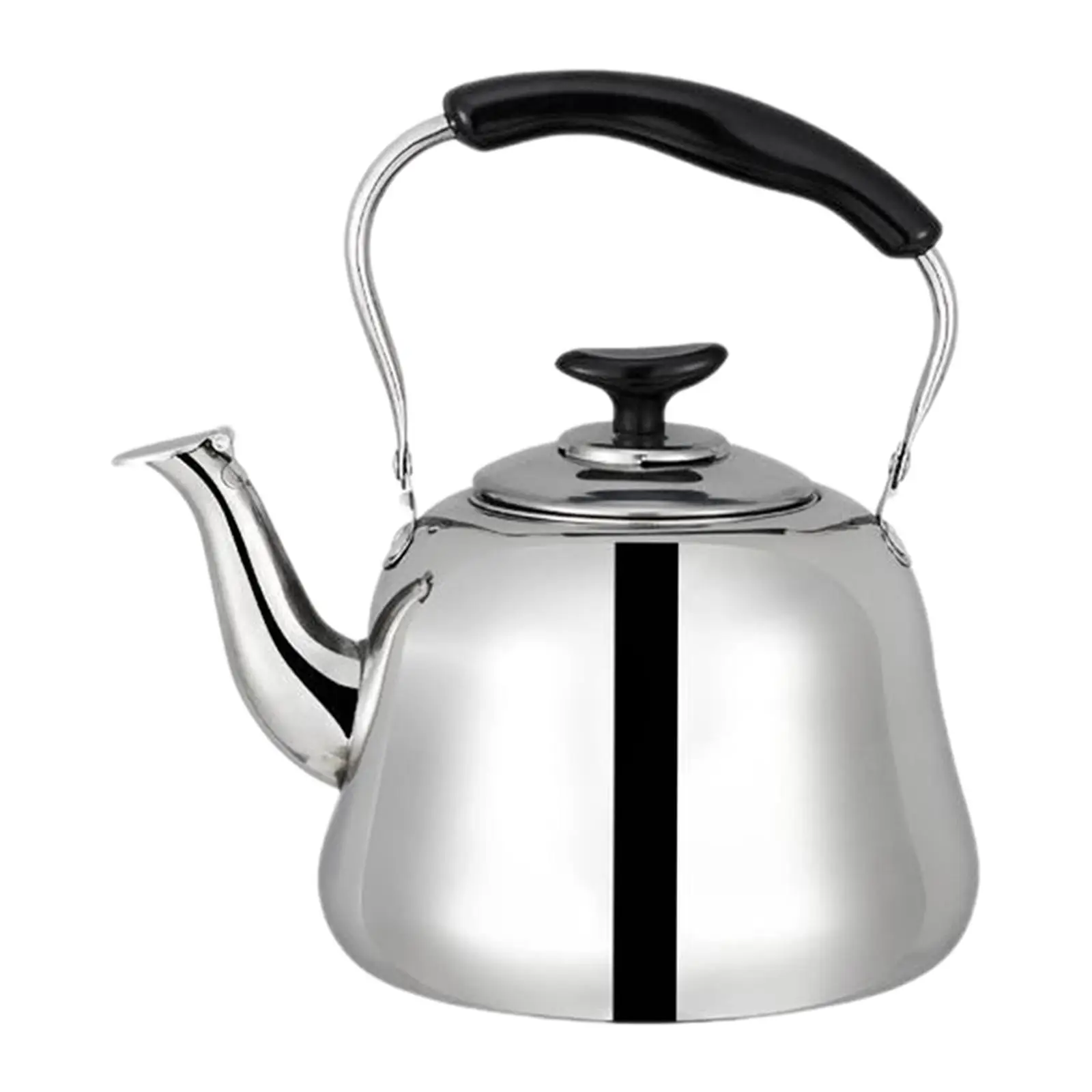 Whistling Kettle Anti Rust Anti Scald Handle 1L with Removable Strainer Coffee