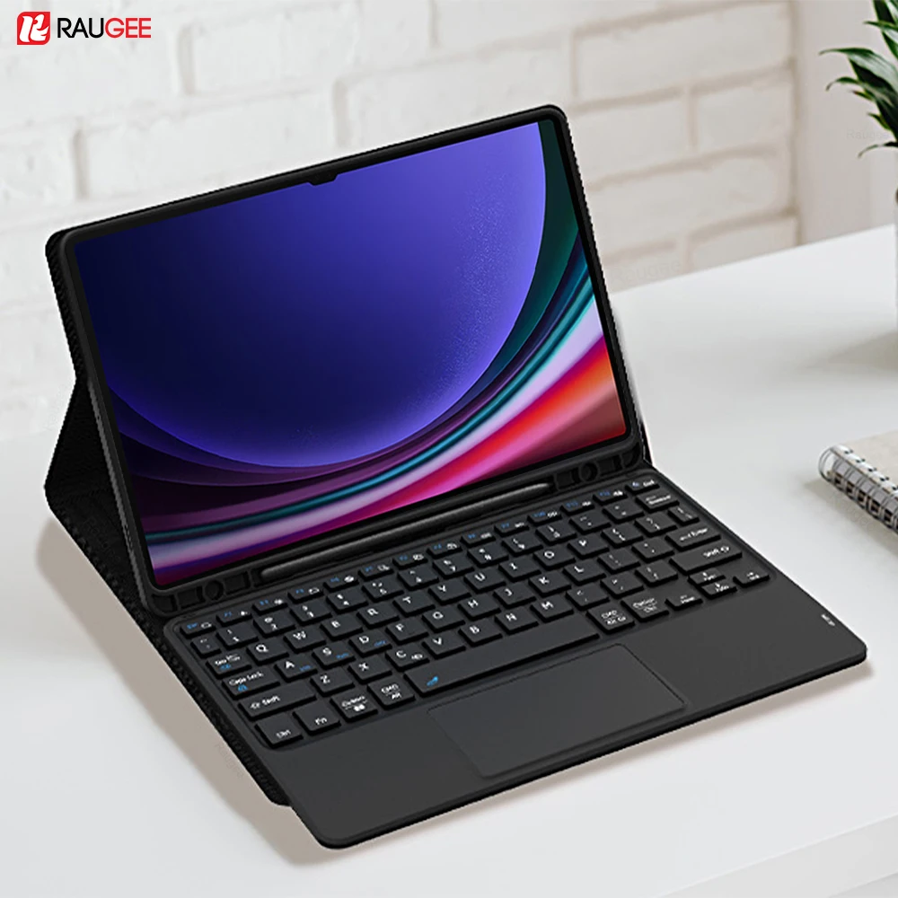 

Keyboard Cover For Samsung Galaxy Tab S9 FE Plus Tablet Case For Galaxy S9 S8 Ultra S7 FE S6 Lite A9 Plus Magnetic Keyboard Case