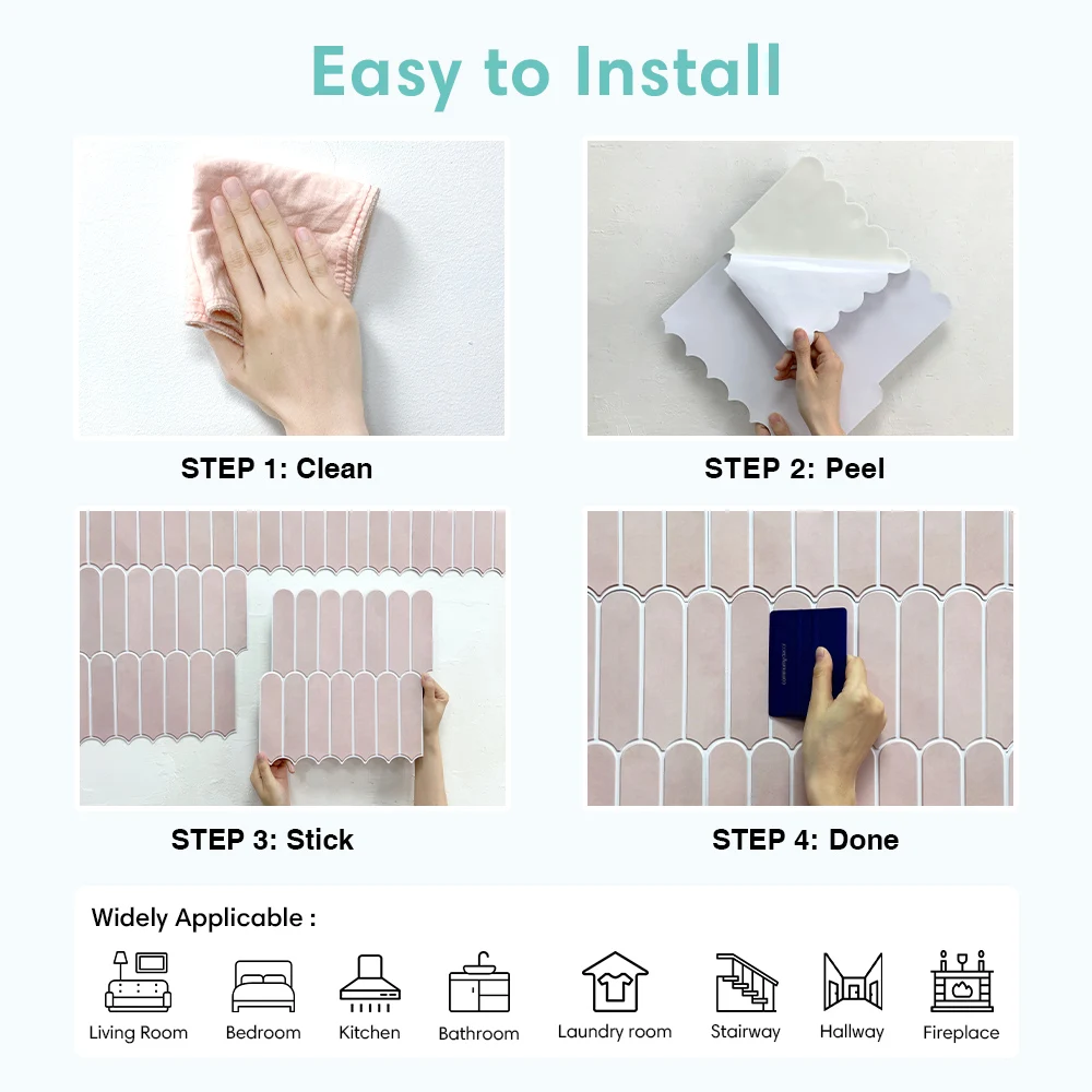 1/10 PCS Peel-and-stick Wall Stickers, Modern Decorative Wall Panels for Living Rooms, 3D Wall Stickers, DIY Home Decoration. - 6
