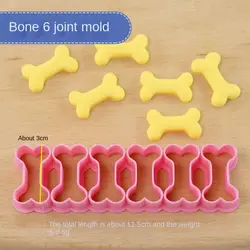 Mini Fish & Bone Shaped Cookie and Treat Moulds for DIY Baking & Crafting (Bone)