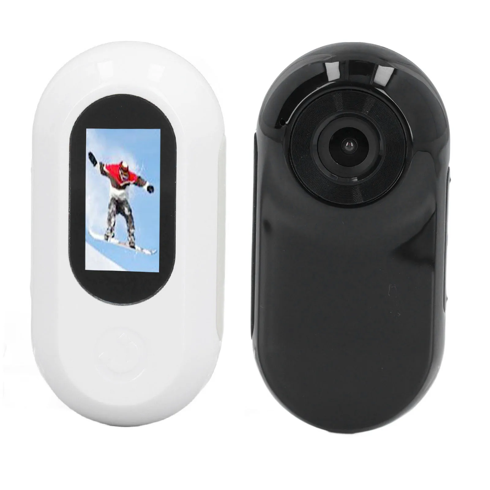 Pet Collar Camera 160&deg; Ultra Wide Angle Lightweight 32G Small Memory Card Compact Pet Sports Camera with Back Clip for Cat Dog