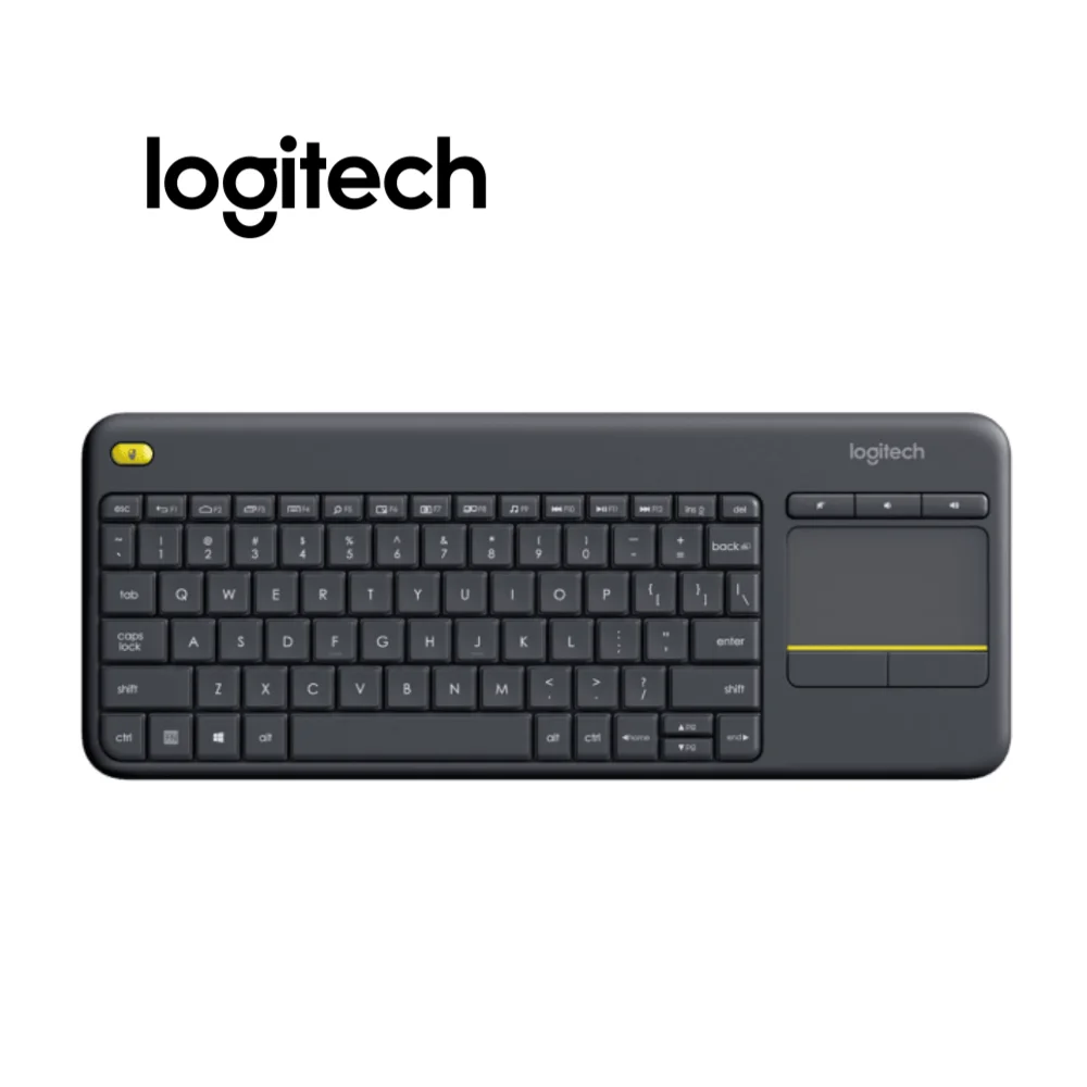 

Беспроводная сенсорная клавиатура Logitech K400 PLUS с дистанционным тачпадом 2,4 ГГц