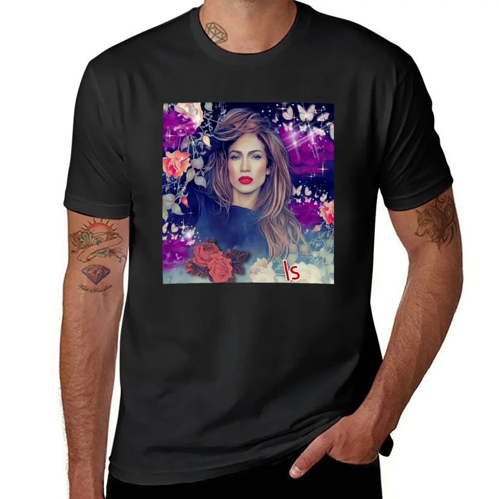 

Jennifer lopez T-Shirt vintage Short sleeve tee summer top mens t shirt graphic