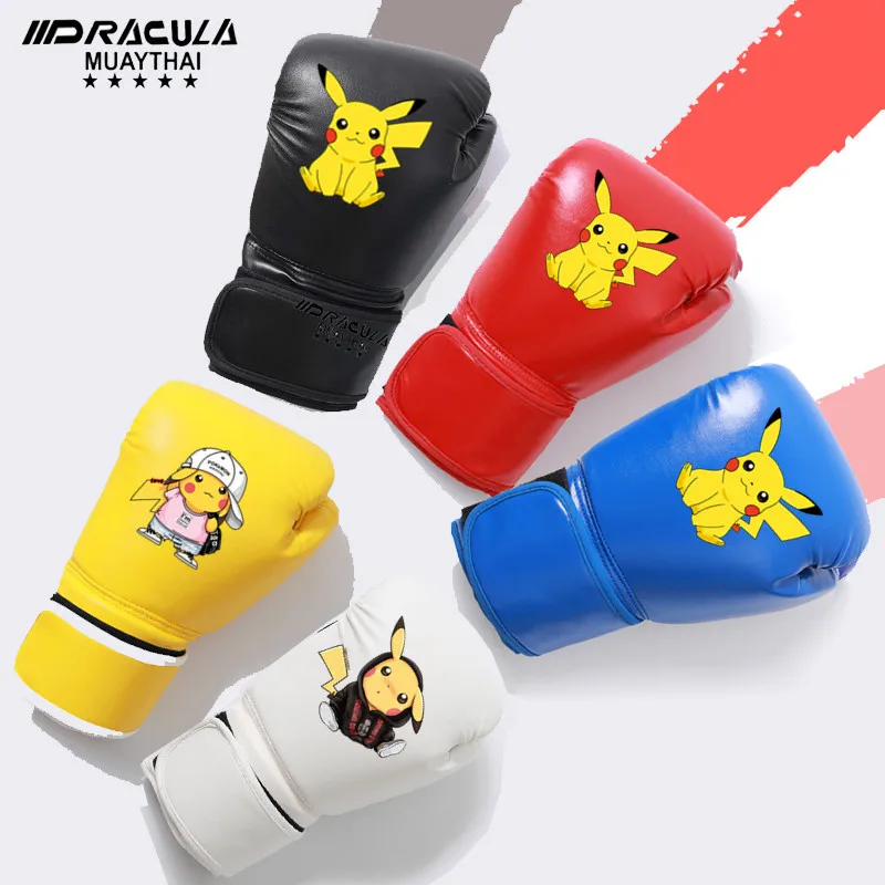 Pokemon Pikachu Kids Boxing Gloves Cute Anime Boy Girl PU Taekwondo Karate  Thai Boxing Kickboxing Sanda MMA Sparring Gloves Gift  AliExpress