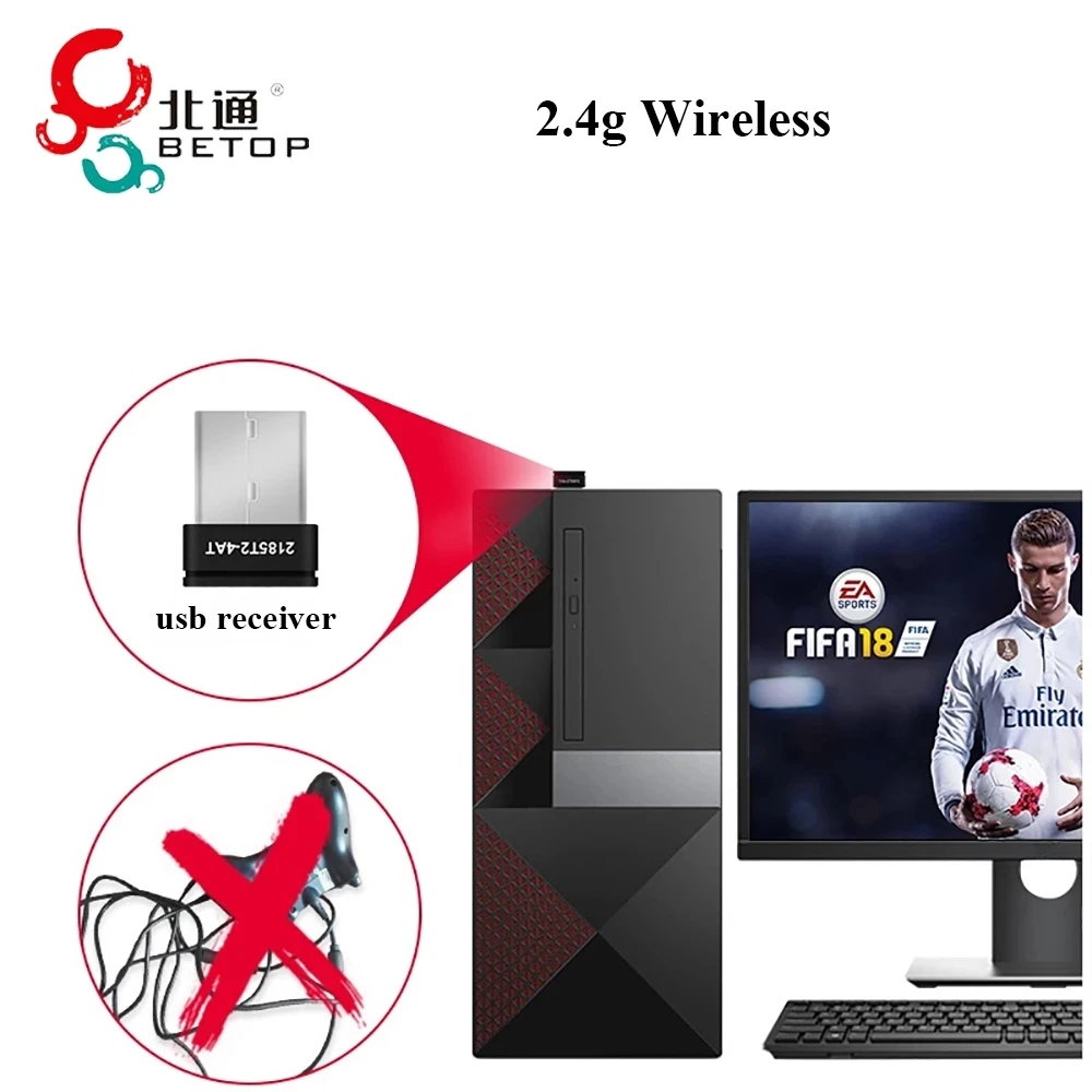  BETOP BEITONG D2A 2.4G   е USB ̽ƽ  , Ps3/Tv/Pc/ ڽ//WEGAME,Nba2k18 