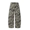Loose Wide Leg Men's Jeans Casual Outdoor Sports Design Folded Knife Pants Hip Hop Style Loose Fit Trousers for Men