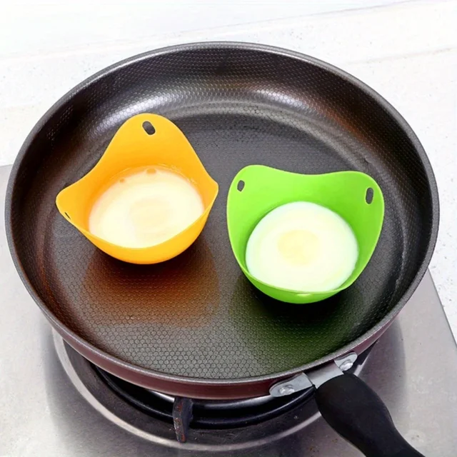 4Pcs Silicone Egg Poacher Molds 2