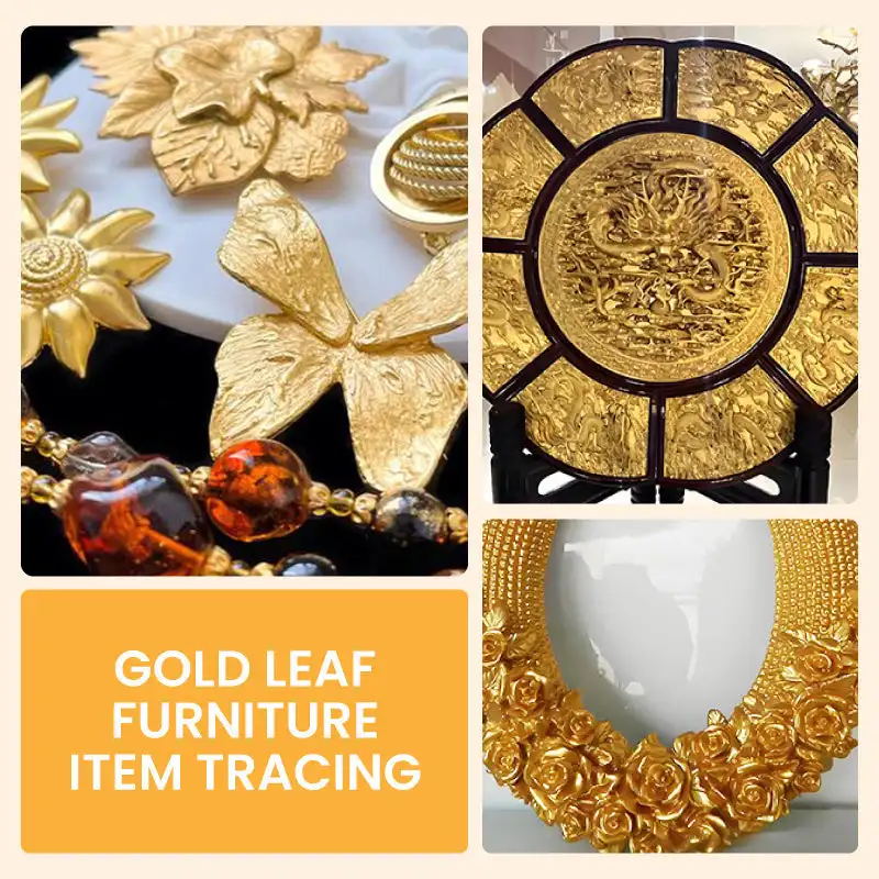 Gold and Silver Wall Paint Water Based Gold Leaf Paint For Art Painting Handcrafts Super Bright Glitter Gold Silver Paint Water Based Not Fade