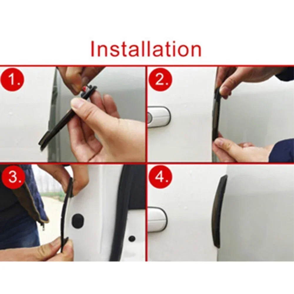 Universal Car Stickers Door Edge Guards Trim Molding Protection Strip Scratch Protector Car Crash Barriers Door Guard Collision