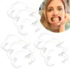 10pcs Dental Cheek Retractor Mouth Opener Retractors BPA-Free for Dentist Orthodontic Tool For Teeth Whitening Transparent 1