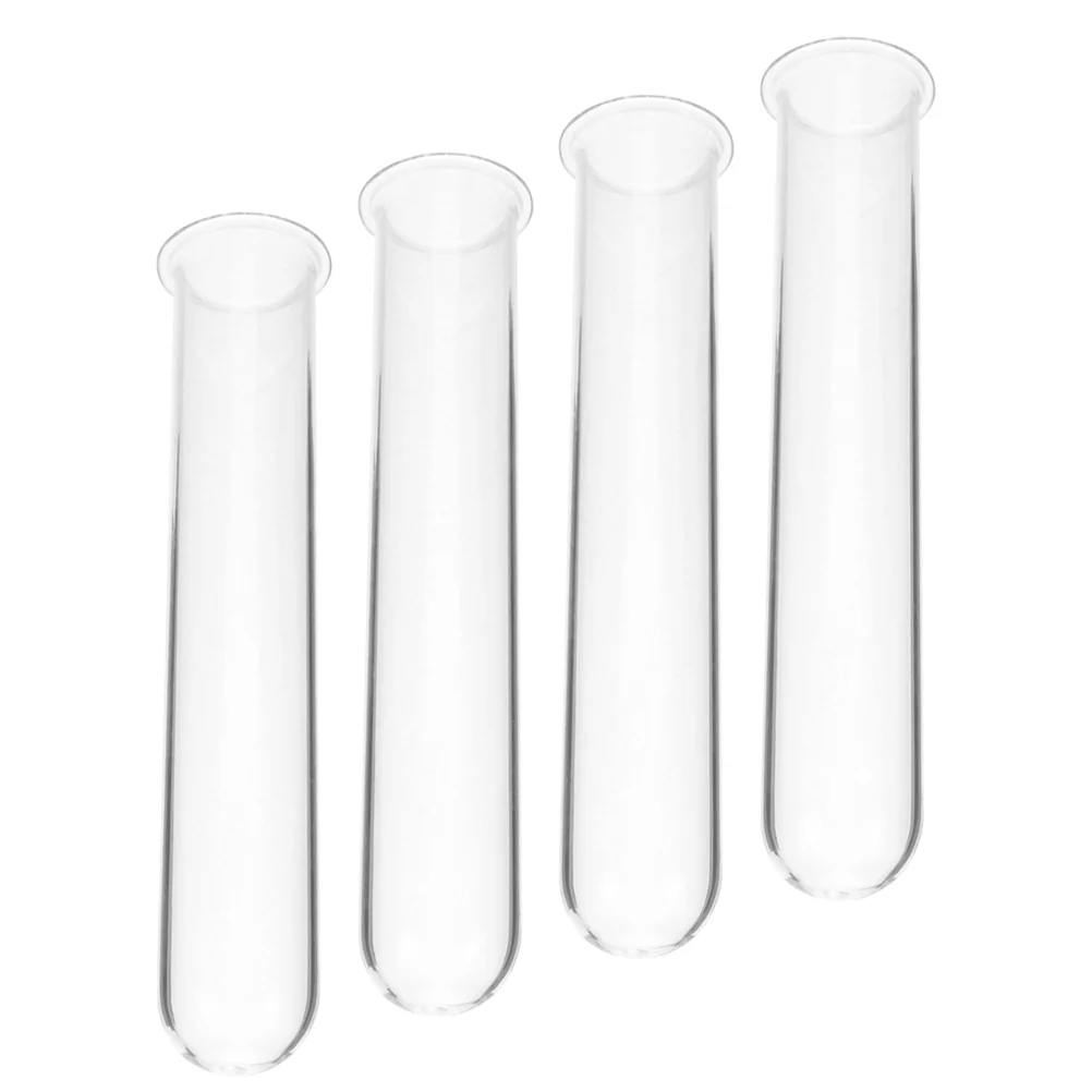 4 Pcs Hydroponic Vase Flower Pots Glass Test Tubes for Plants Convenient Flat Propagation Water Flowers Hanging Planter 5