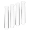 4 Pcs Hydroponic Vase Flower Pots Glass Test Tubes for Plants Convenient Flat Propagation Water Flowers Hanging Planter 5
