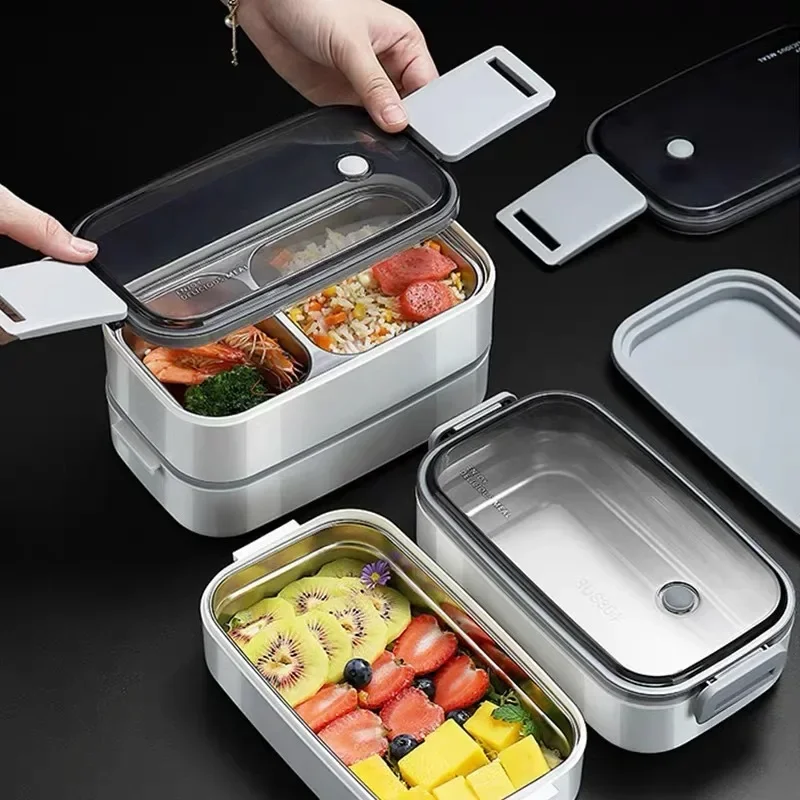 304 Stainless Steel Lunch Box For Adults Kids School Office