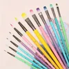 6 件套 Professional Paint Brushes Set, Artist Paintbrush, Easter Egg Brush, Art Painting Supplies, Nylon Round Pointed Flat for Ac 1