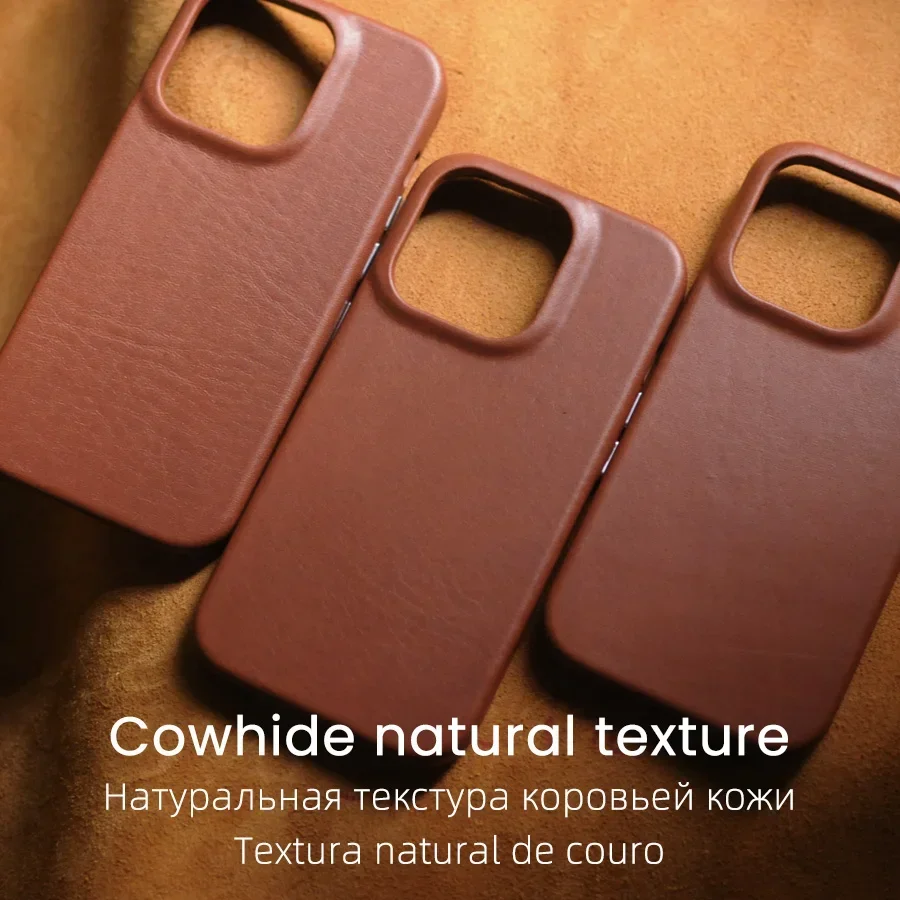 HORWEEN レザー ケース Modern Leather Case - iPhone 15 Pro | Black | Horween | NOMAD®