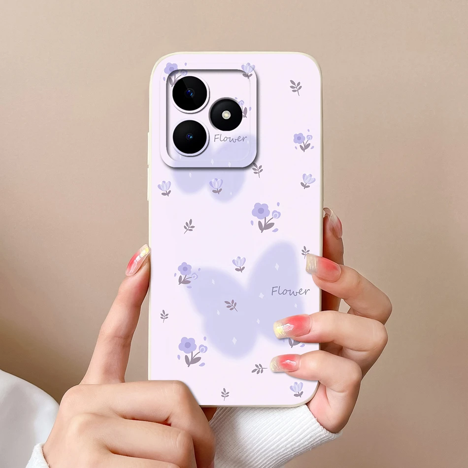 Cute Cat Soft Liquid Silicone Bumper Back Cover - Full Protection Phone Case