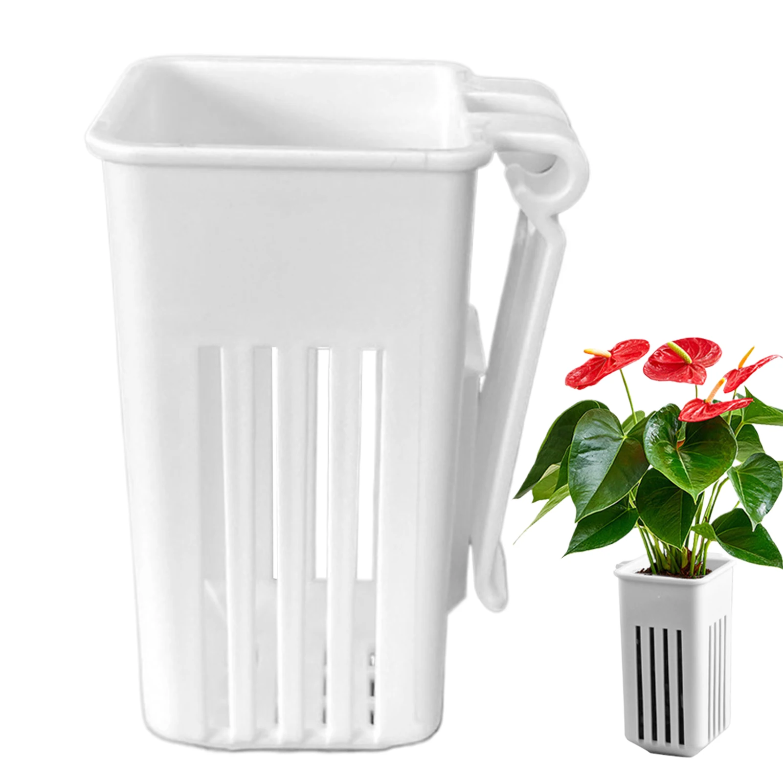 Fish Tank Ornaments Plant Holder For Fish Tank Multifunctional Aquatic Planter Pot Top Hangable Fish Tank Plant Pot Aquarium Planter Cup For Water