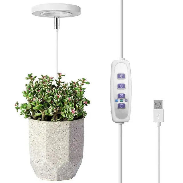 Teljes Spektrumú Led -Es Növényi Fény 4 Tompítható Fényereje Növekszik Az Usb Magasságú Beltéri Növekvő Lámpa Alacsony Széf - Image 4