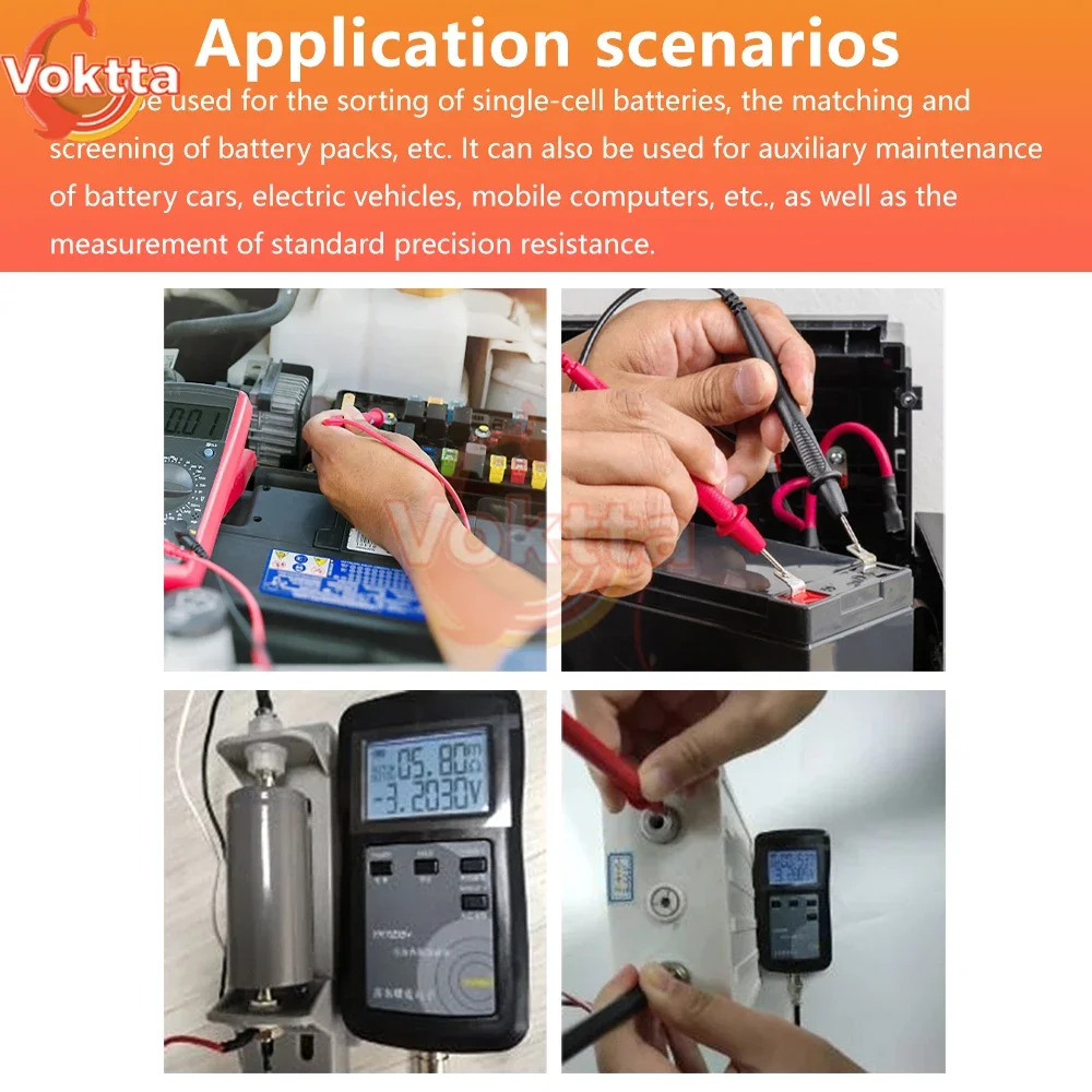 18650 Lithium Battery Voltage Internal Resistance Tester High-end Probe RC3563 YR1030+ YR1035+ High-precision Battery Test Tool 5