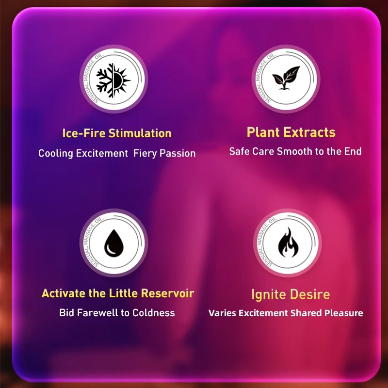 Sex Lubricant Massage Oil Ice and Fire Female Orgasm Liquid