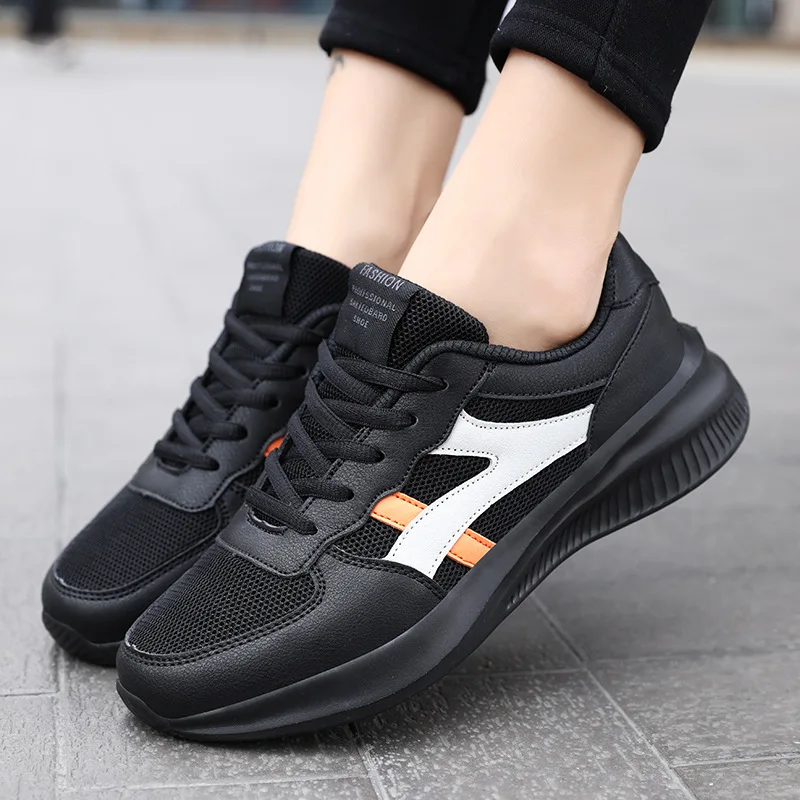 Women's Breathable Non-slip Platform Fashion 2022 Autumn New Casual Shoes Korean Running Shoes Black Sneakers shoes for women